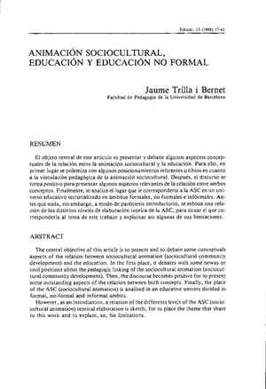 Animación Sociocultural