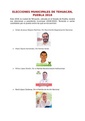 ELECCIONES PRESIDENTE MUNICIPAL