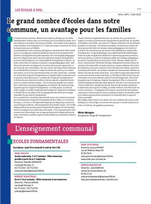 Guide des écoles de Woluwe-Saint-Lambert