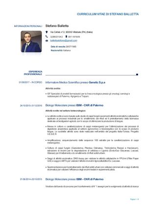 Curriculum Stefano Balletta Completo Inf R&d 2018