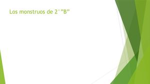 Los Monstruos De 2°