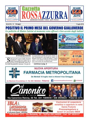 Gazzetta Rossazzurra Anno III N. 14 Del 7-7-2018