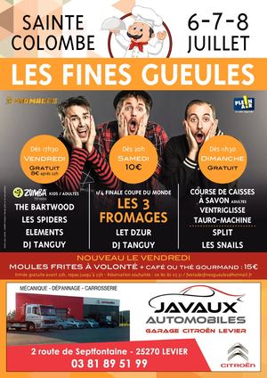 Programme Fiesta Des Fines Gueules 2018