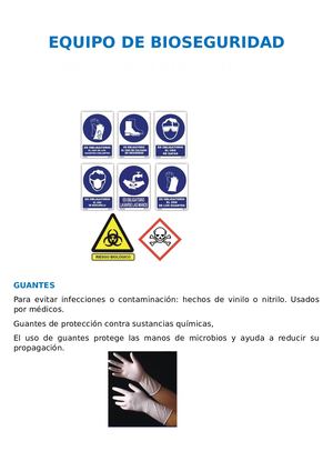 Equipo De Bioseguridad