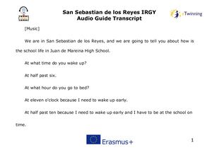 San Sebastian De Los Reyes Audio Guide Transcript