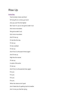 Rise Up