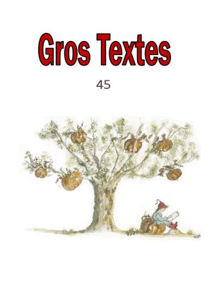 Gros Textes n° 45