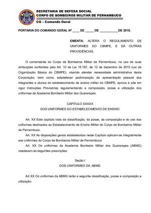 Regulamento de Uniforme da ABMG