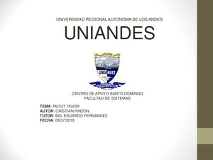 Presentación Packet Tracer