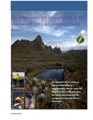 periodico paramo de sumapaz y peramo las hermosas