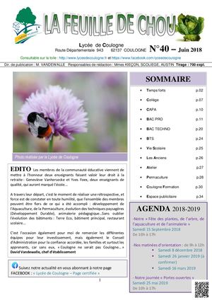 Feuille de chou n°40