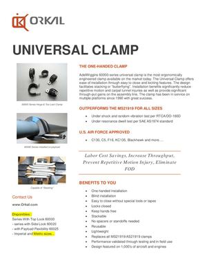 201806 Adel Wiggins 60000 Series Universal Clamp Orkal Sebm