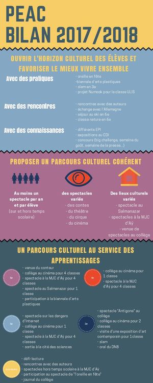 Infographie Bilan Peac 2018
