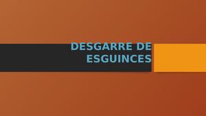 Desgarre De Esguince Ppt