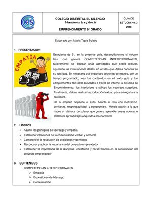 Guia No 3 Emprendimiento 9°
