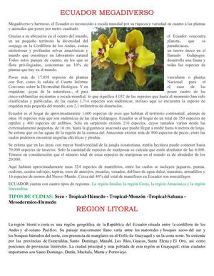 Ecuador Megadiverso