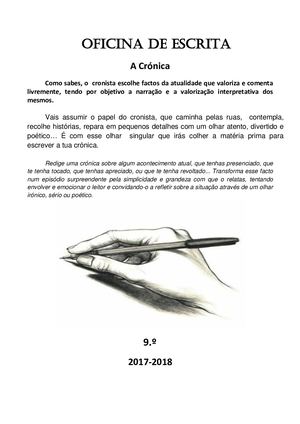 Oficinas De Escrita Crónicas 9 º B E C