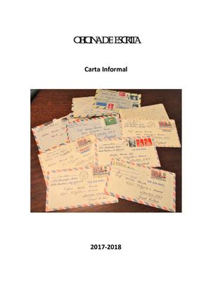 Carta Informal 9 º Ano