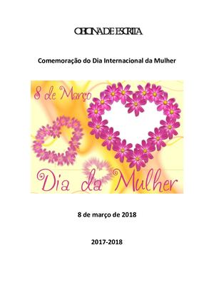 Comemoração Do Dia Internacional Da Mulher