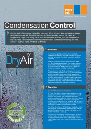 Peter Cox Condensation Control Whole House Ventilation - Pdf
