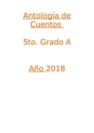 CUENTOS CREATIVOS DE 5TO. A