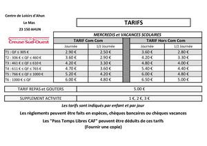 Copie De Nlle Grille TARIFS QF CAF 2018