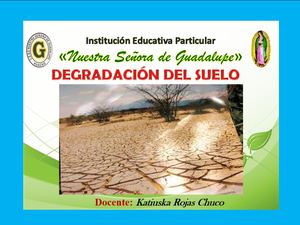 Degradación Del Suelo Desertificación