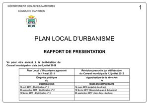 1 Rapport De Presentation