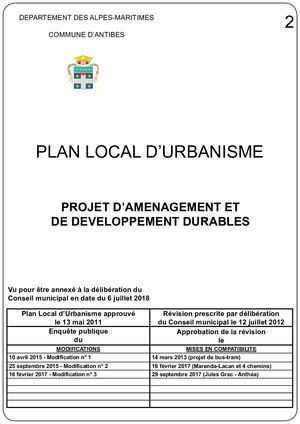 2 Projet D Amenagement Et De Developpement Durables PADD