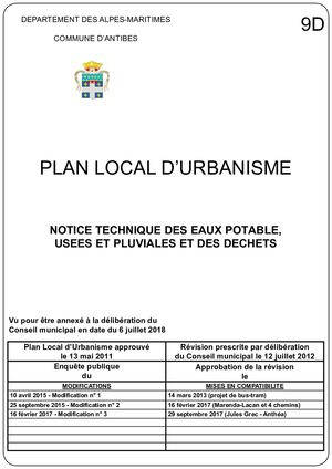 9D Notice Technique Pour Eau Potable Eaux Usees Eaux Pluviales Et Traitement Des Dechets