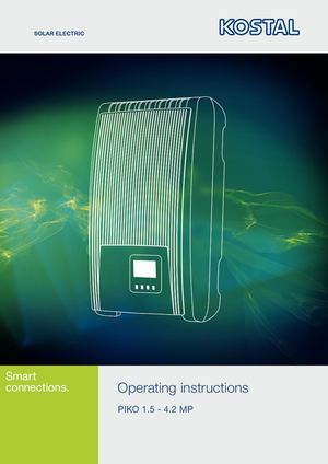 Installation manual of Kostal PIKO MP Plus