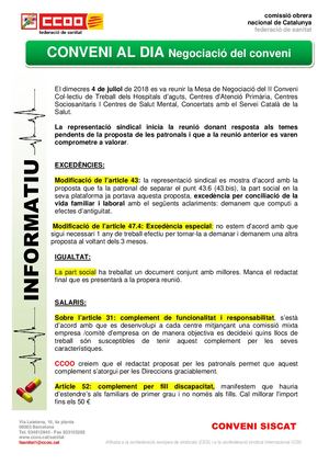 Nota Informativa CCOO Mesa de Negociació Siscat 04072018