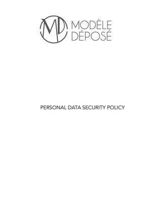 MODELE DEPOSE / GRPD Policy