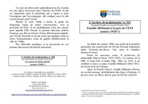 AMFAR A15 367 Camille Mélinand et le parc de L'ENS (années 1920)