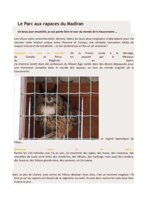 Le Parc Aux Rapaces Du Madiran