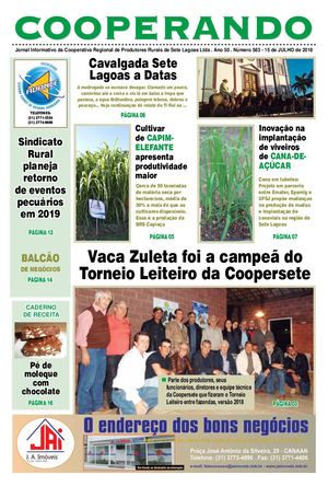 15 Julho 2018 - Ed. 583