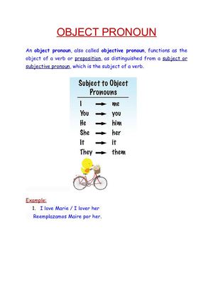 Object Pronoun