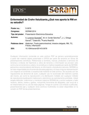 Anexo 4 Enfermedad De Crohn Fistulizante,¿qué Nos Aporta La Rm En