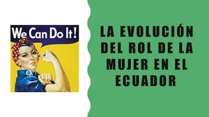 La Evolución Del Rol De La Mujer En