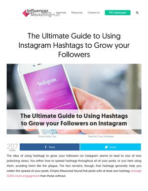 The Ultimate Guide To Using Instagram Hashtags To Grow Your Followers