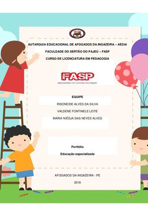 Portfólio Educação Especializada