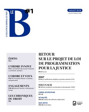 Bulletin N°1 du barreau de Paris