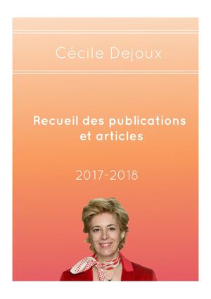 Publications 2017-2018 - Cécile DEJOUX
