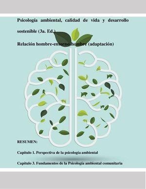 Revista De Psicología Ambiental