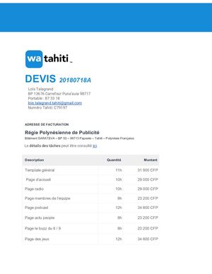 Devis Wordpress