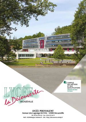 Brochure Lycee Decazeville