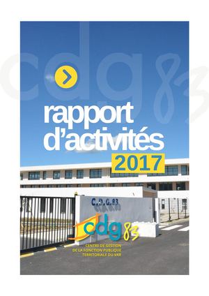 Cdg 83 Rapport D'activités 2017