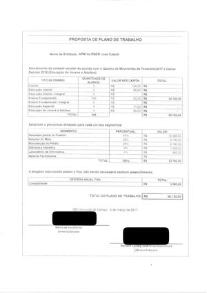 1º Plano De Trabalho 2017