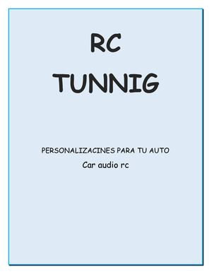 Rc Tuning Y Accesorios