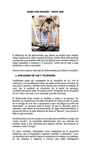 Robo Con Engaño Parte 2